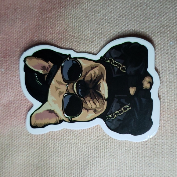 (K) Gangsta Frenchie Dog Sticker Doggie Dog Mom Puppy French Bulldog - Picture 5 of 5